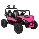 JOKO Elektrické autíčko Buggy SPEEDY 4x4, 4x200W, Dvojmiestne Kožené sedadlo, Penové kolesá, Osvetlená kapota, nosnosť 60kg, ruž