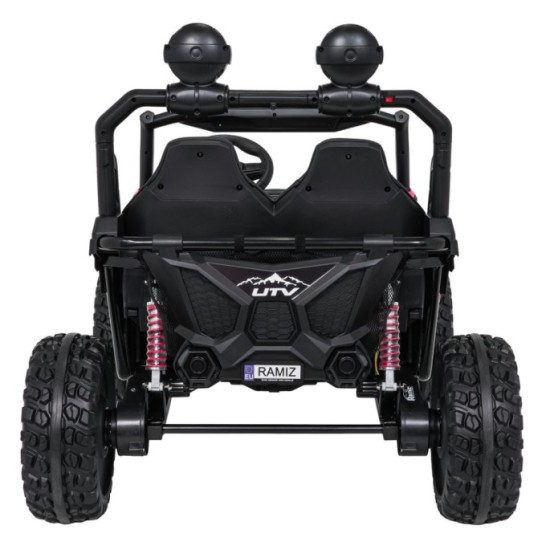 JOKO Elektrické autíčko Buggy SPEEDY 4x4, 4x200W, Dvojmiestne Kožené sedadlo, Penové kolesá, Osvetlená kapota, nosnosť 60kg, ruž