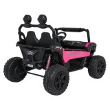 JOKO Elektrické autíčko Buggy SPEEDY 4x4, 4x200W, Dvojmiestne Kožené sedadlo, Penové kolesá, Osvetlená kapota, nosnosť 60kg, ruž