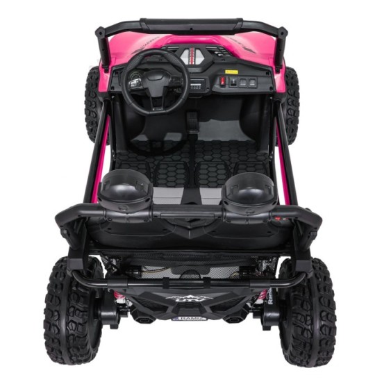 JOKO Elektrické autíčko Buggy SPEEDY 4x4, 4x200W, Dvojmiestne Kožené sedadlo, Penové kolesá, Osvetlená kapota, nosnosť 60kg, ruž