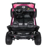 JOKO Elektrické autíčko Buggy SPEEDY 4x4, 4x200W, Dvojmiestne Kožené sedadlo, Penové kolesá, Osvetlená kapota, nosnosť 60kg, ruž