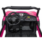 JOKO Elektrické autíčko Buggy SPEEDY 4x4, 4x200W, Dvojmiestne Kožené sedadlo, Penové kolesá, Osvetlená kapota, nosnosť 60kg, ruž