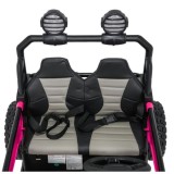 JOKO Elektrické autíčko Buggy SPEEDY 4x4, 4x200W, Dvojmiestne Kožené sedadlo, Penové kolesá, Osvetlená kapota, nosnosť 60kg, ruž