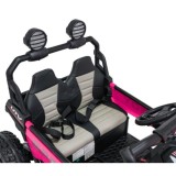 JOKO Elektrické autíčko Buggy SPEEDY 4x4, 4x200W, Dvojmiestne Kožené sedadlo, Penové kolesá, Osvetlená kapota, nosnosť 60kg, ruž