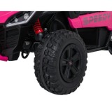 JOKO Elektrické autíčko Buggy SPEEDY 4x4, 4x200W, Dvojmiestne Kožené sedadlo, Penové kolesá, Osvetlená kapota, nosnosť 60kg, ruž