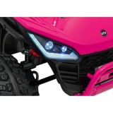JOKO Elektrické autíčko Buggy SPEEDY 4x4, 4x200W, Dvojmiestne Kožené sedadlo, Penové kolesá, Osvetlená kapota, nosnosť 60kg, ruž