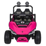 JOKO Elektrické autíčko Buggy SPEEDY 4x4, 4x200W, Dvojmiestne Kožené sedadlo, Penové kolesá, Osvetlená kapota, nosnosť 60kg, ruž