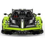 Rastar Veľká Technická stavebnica 2892ks Auto Pagani Huayra 1:8, zelená