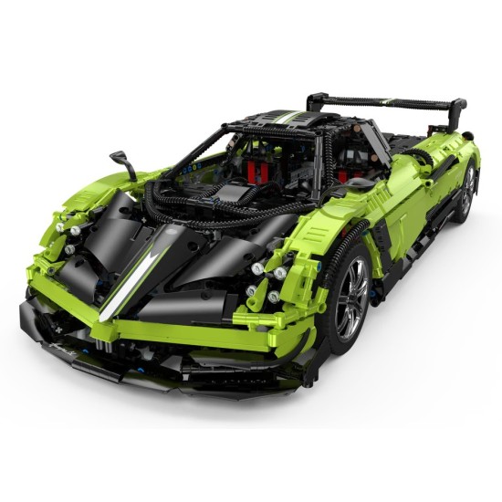 Rastar Veľká Technická stavebnica 2892ks Auto Pagani Huayra 1:8, zelená