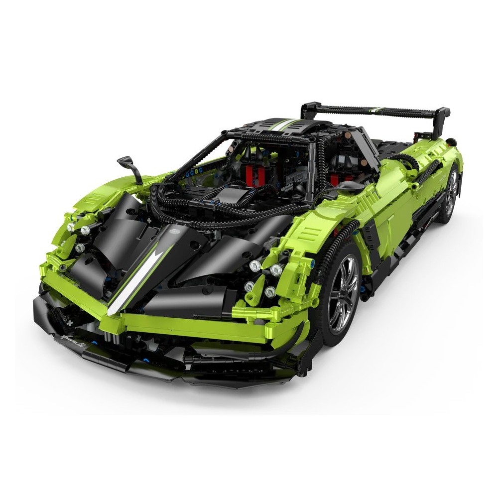Rastar Veľká Technická stavebnica 2892ks Auto Pagani Huayra 1:8, zelená