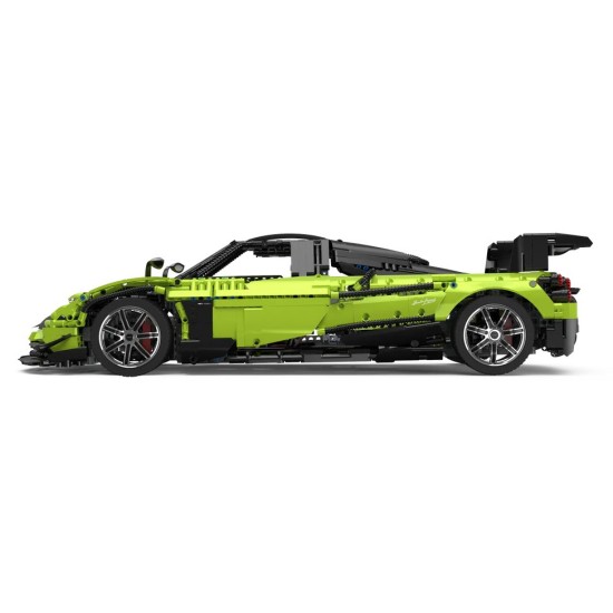 Rastar Veľká Technická stavebnica 2892ks Auto Pagani Huayra 1:8, zelená