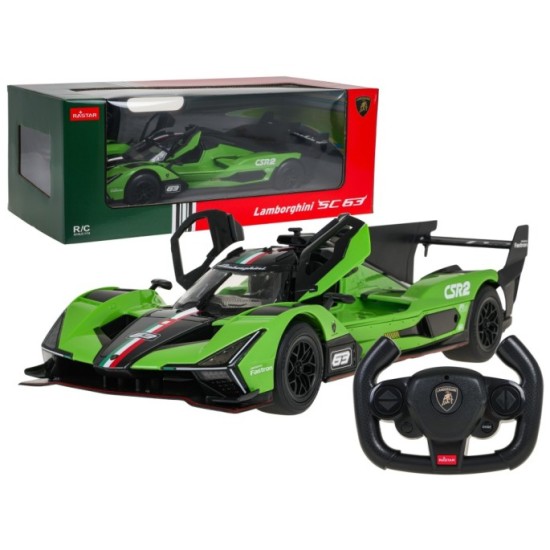 Rastar RC Auto Lamborghini SC63 1:14 na diaľkové ovládanie, zelené