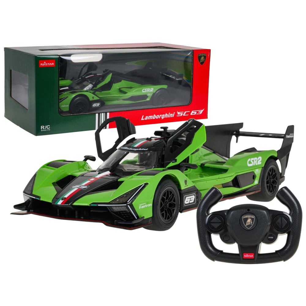 Rastar RC Auto Lamborghini SC63 1:14 na diaľkové ovládanie, zelené