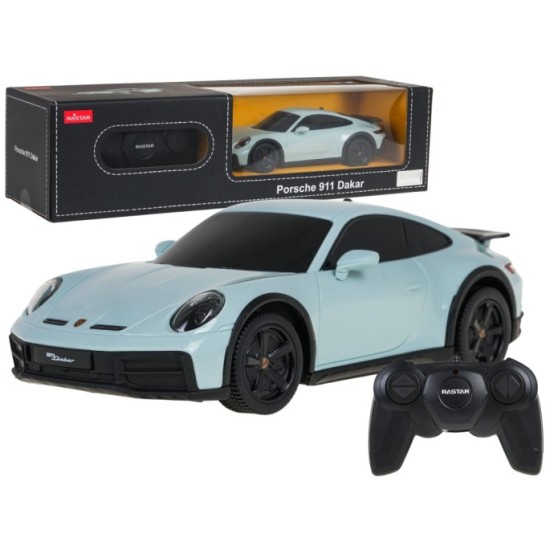 Rastar RC Auto Porsche 911 Dakar Mint 1:24 na diaľkové ovládanie, zelené mätové