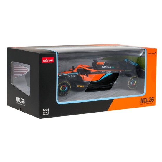 Rastar Kovové auto Formula McLaren F1 MCL36 1:24, oranžové