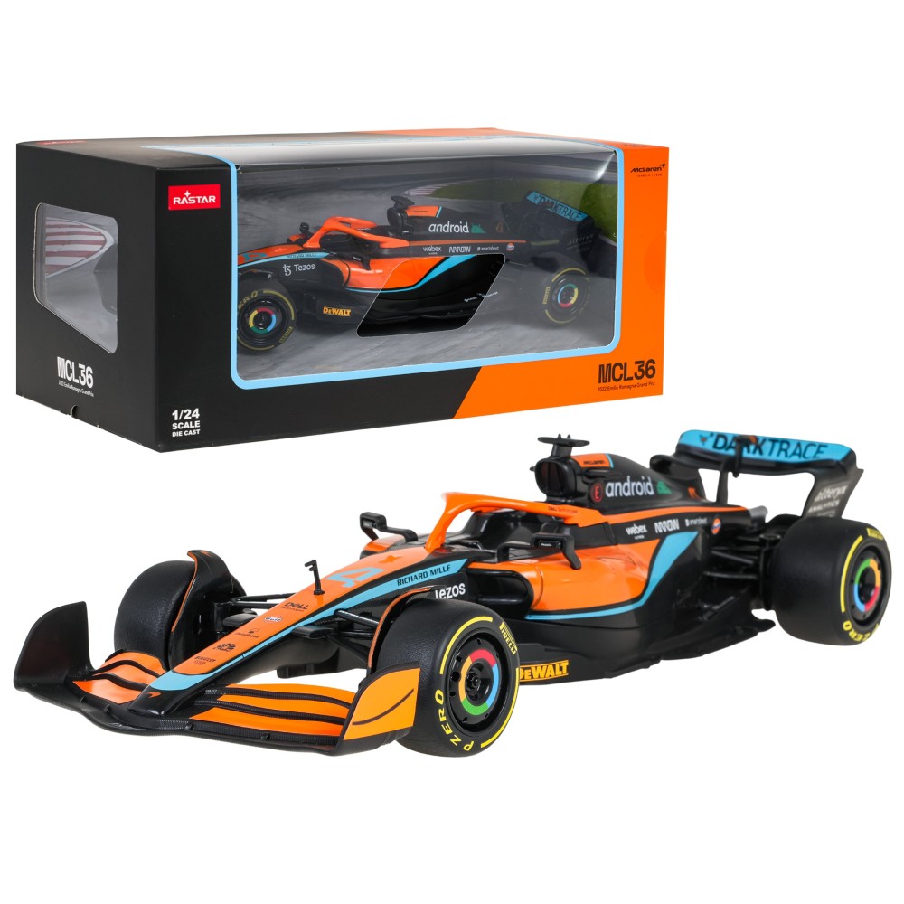 Rastar Kovové auto Formula McLaren F1 MCL36 1:24, oranžové