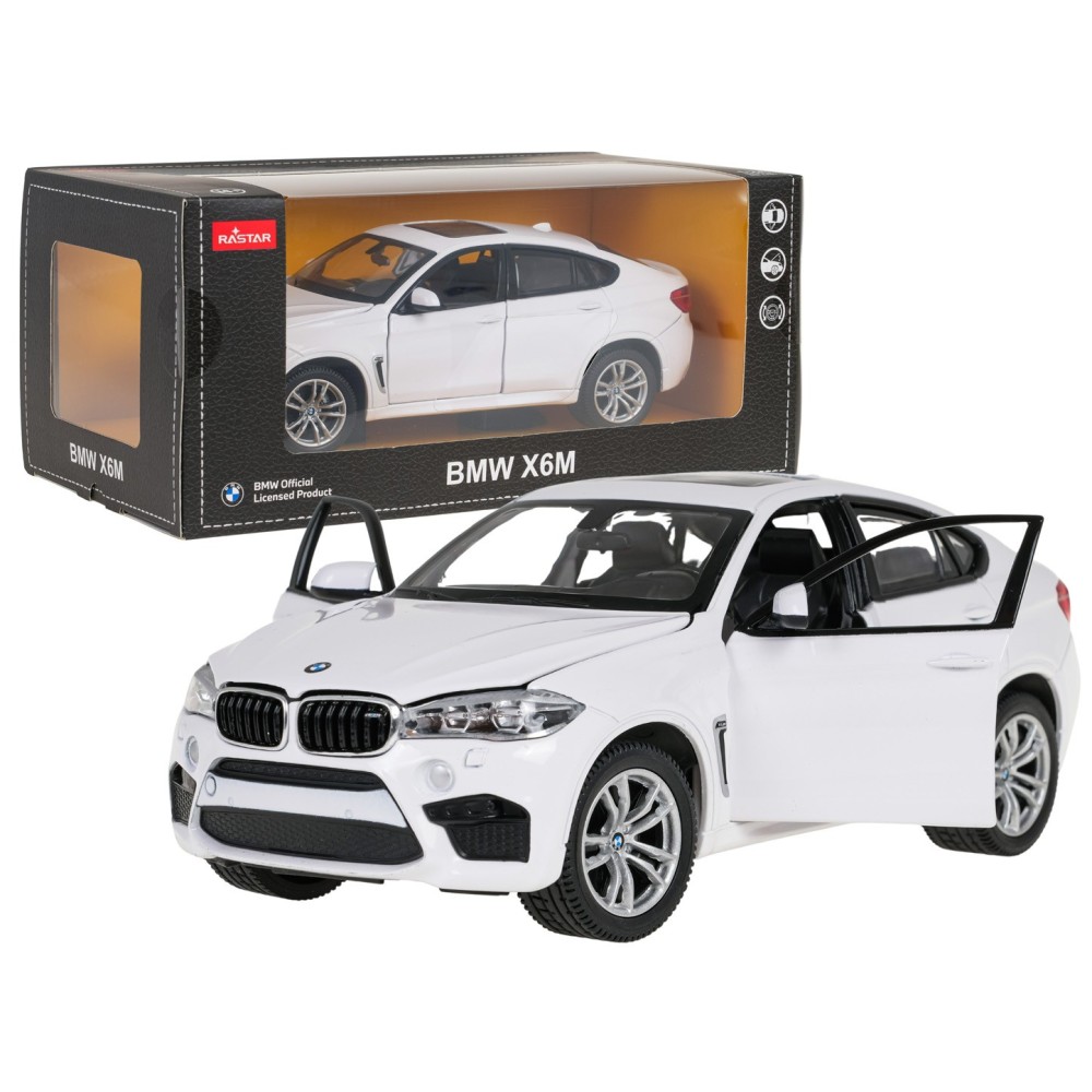 Rastar Kovové Auto BMW X6M 1:24, biele