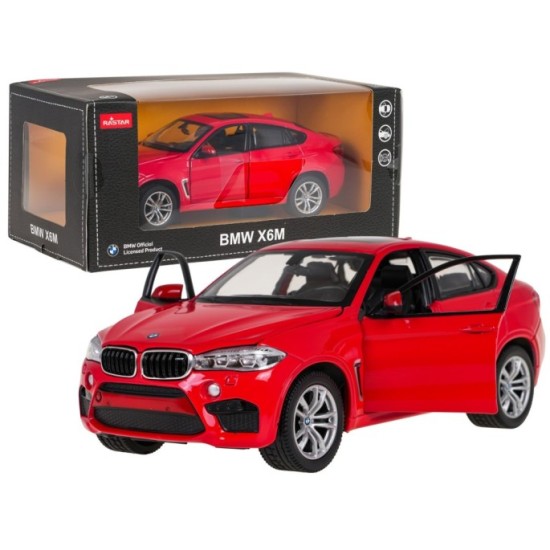Rastar Kovové Auto BMW X6M 1:24, červené