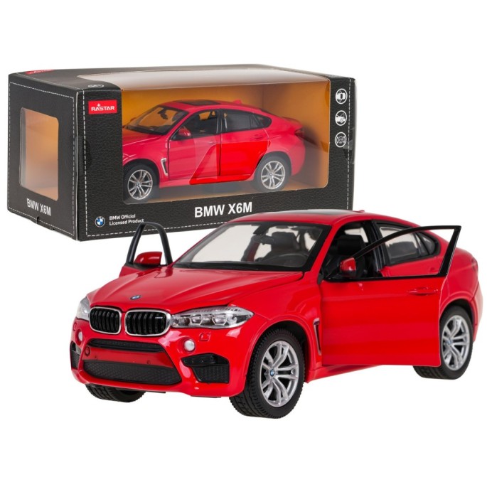 Rastar Kovové Auto BMW X6M 1:24, červené