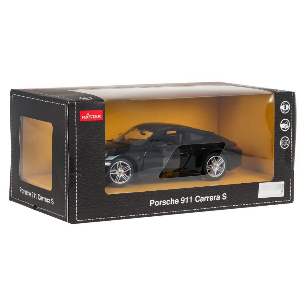 Rastar Kovové Auto Porsche 911 1:24, kovový model, čierne