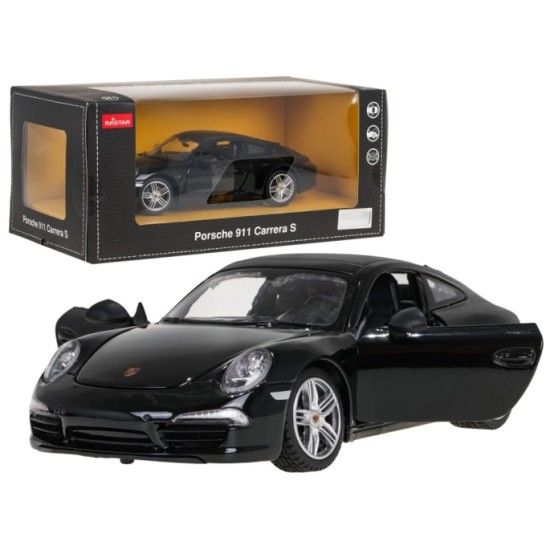 Rastar Kovové Auto Porsche 911 1:24, kovový model, čierne