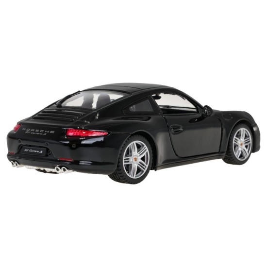 Rastar Kovové Auto Porsche 911 1:24, kovový model, čierne