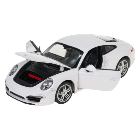 Rastar Kovové Auto Porsche 911 1:24, kovový model, biele