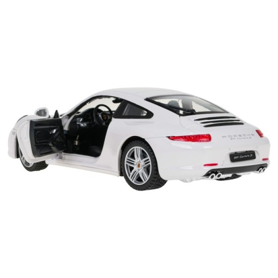 Rastar Kovové Auto Porsche 911 1:24, kovový model, biele