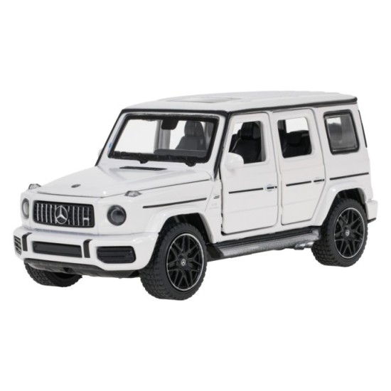 Rastar Kovové auto Mercedes-Benz AMG G63 1:32, kovový model so svetlom a zvukom na batérie, biele