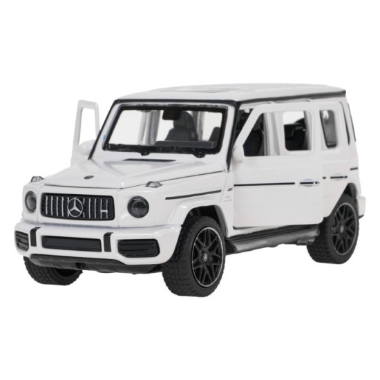 Rastar Kovové auto Mercedes-Benz AMG G63 1:32, kovový model so svetlom a zvukom na batérie, biele