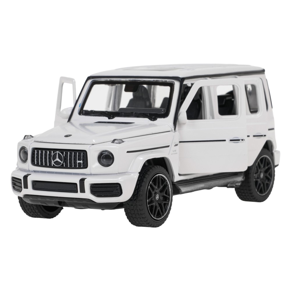 Rastar Kovové auto Mercedes-Benz AMG G63 1:32, kovový model so svetlom a zvukom na batérie, biele