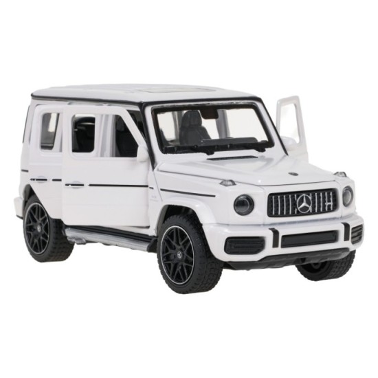 Rastar Kovové auto Mercedes-Benz AMG G63 1:32, kovový model so svetlom a zvukom na batérie, biele