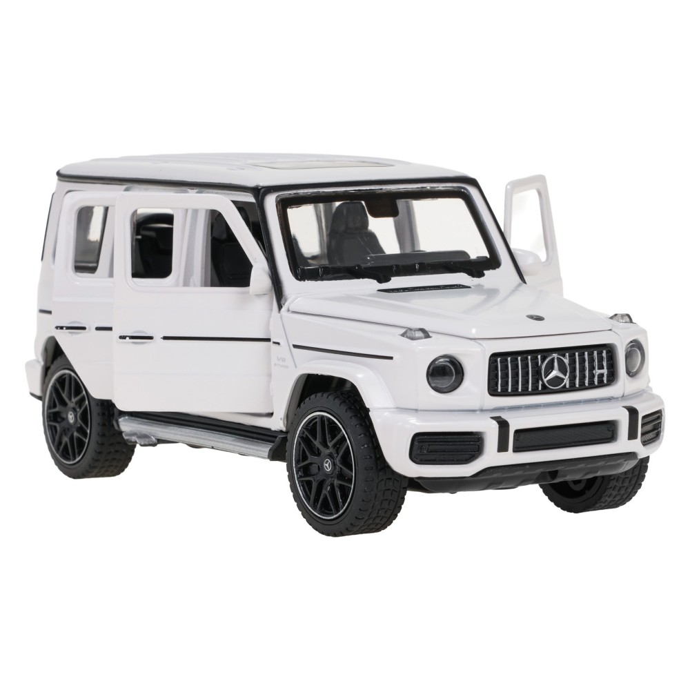 Rastar Kovové auto Mercedes-Benz AMG G63 1:32, kovový model so svetlom a zvukom na batérie, biele