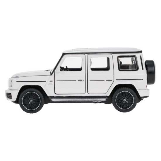 Rastar Kovové auto Mercedes-Benz AMG G63 1:32, kovový model so svetlom a zvukom na batérie, biele