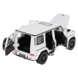Rastar Kovové auto Mercedes-Benz AMG G63 1:32, kovový model so svetlom a zvukom na batérie, biele