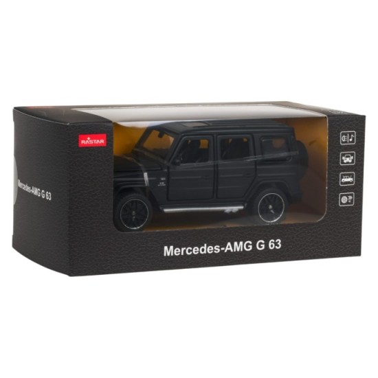 Rastar Kovové auto Mercedes-Benz AMG G63 1:32, kovový model so svetlom a zvukom na batérie, čierne