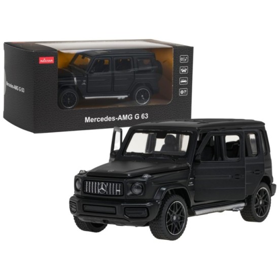 Rastar Kovové auto Mercedes-Benz AMG G63 1:32, kovový model so svetlom a zvukom na batérie, čierne