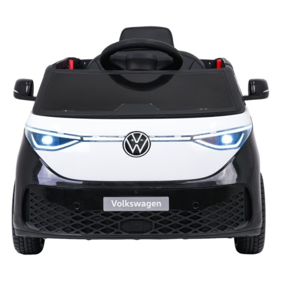 JOKO Elektrické autíčko Volkswagen ID BUZZ, penové kolesá, kožené sedadlo, čierne