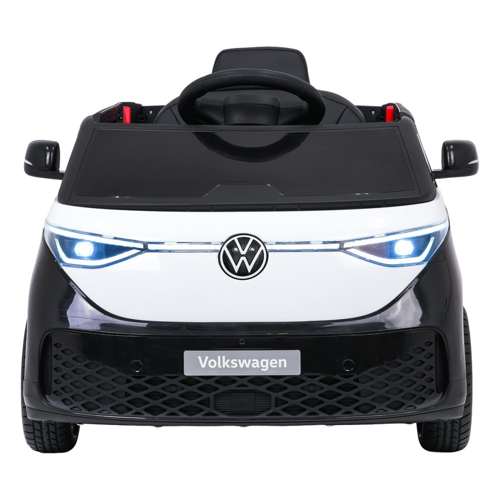 JOKO Elektrické autíčko Volkswagen ID BUZZ, penové kolesá, kožené sedadlo, čierne