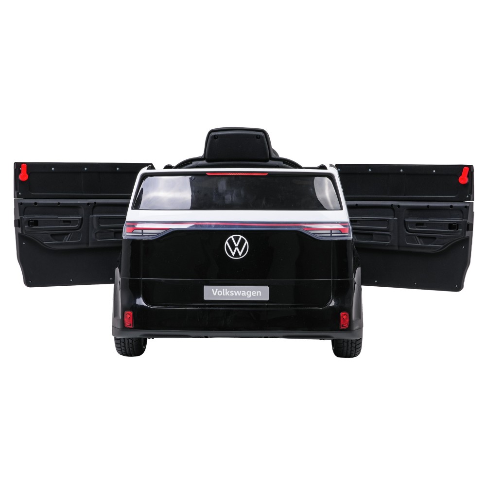 JOKO Elektrické autíčko Volkswagen ID BUZZ, penové kolesá, kožené sedadlo, čierne