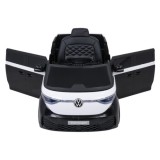 JOKO Elektrické autíčko Volkswagen ID BUZZ, penové kolesá, kožené sedadlo, čierne