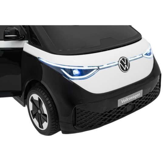 JOKO Elektrické autíčko Volkswagen ID BUZZ, penové kolesá, kožené sedadlo, čierne