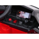 JOKO Elektrické autíčko Volkswagen ID BUZZ, penové kolesá, kožené sedadlo, červené