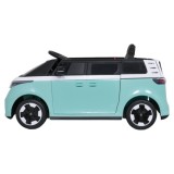 JOKO Elektrické autíčko Volkswagen ID BUZZ, penové kolesá, kožené sedadlo, modré