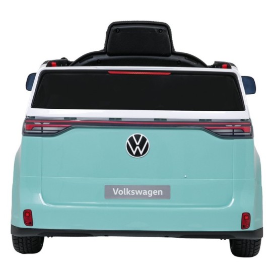 JOKO Elektrické autíčko Volkswagen ID BUZZ, penové kolesá, kožené sedadlo, modré