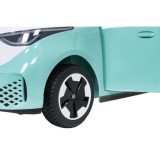 JOKO Elektrické autíčko Volkswagen ID BUZZ, penové kolesá, kožené sedadlo, modré
