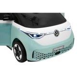 JOKO Elektrické autíčko Volkswagen ID BUZZ, penové kolesá, kožené sedadlo, modré