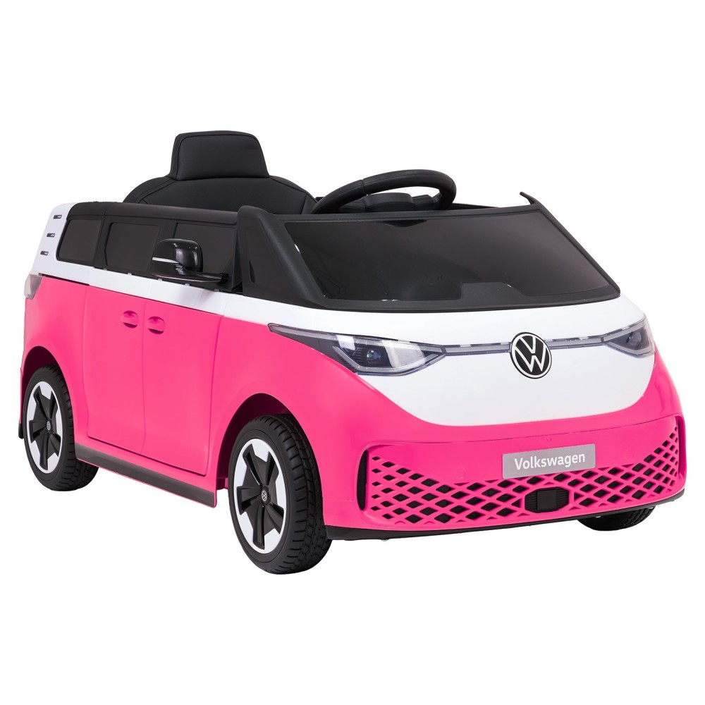 JOKO Elektrické autíčko Volkswagen ID BUZZ, penové kolesá, kožené sedadlo, ružové