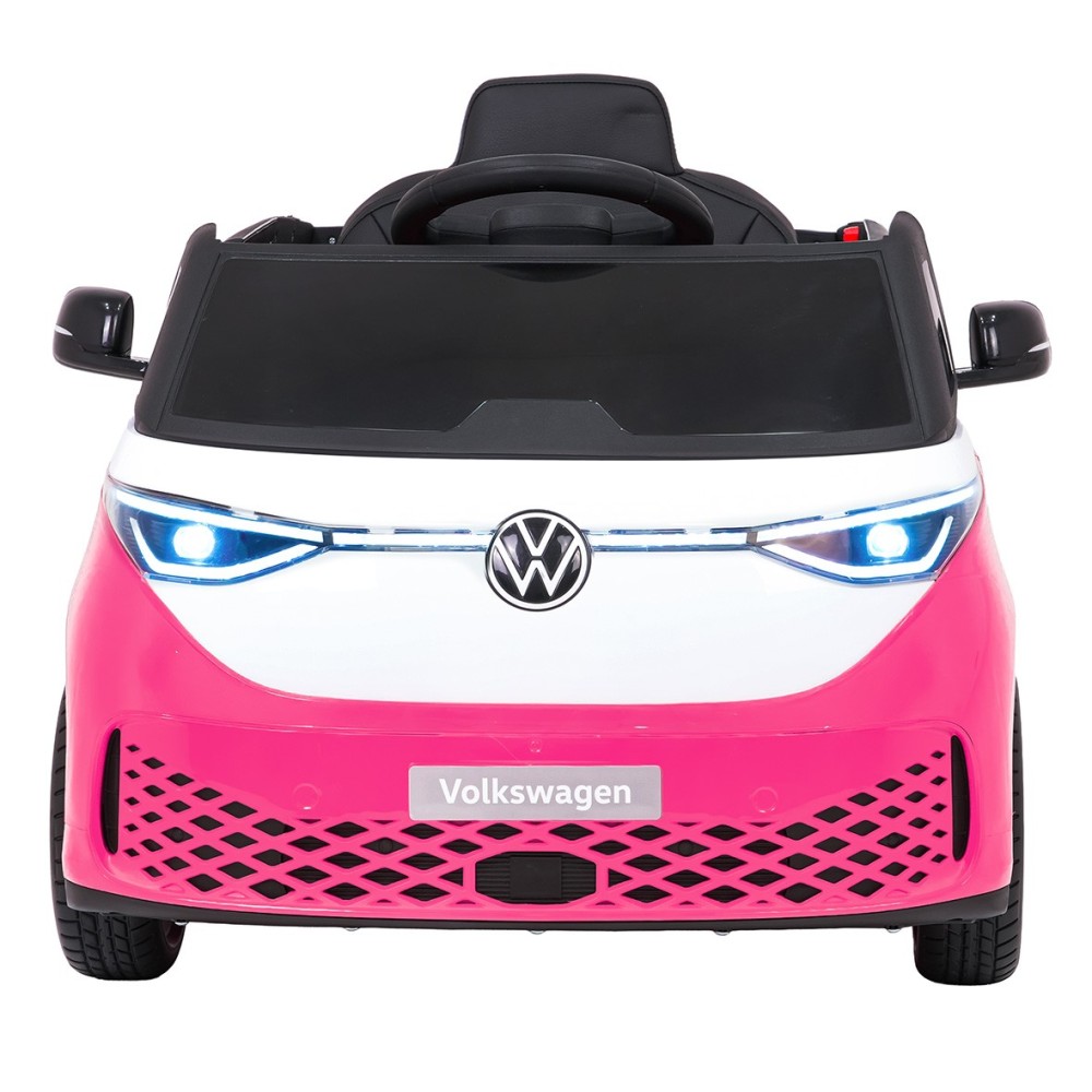 JOKO Elektrické autíčko Volkswagen ID BUZZ, penové kolesá, kožené sedadlo, ružové