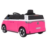 JOKO Elektrické autíčko Volkswagen ID BUZZ, penové kolesá, kožené sedadlo, ružové